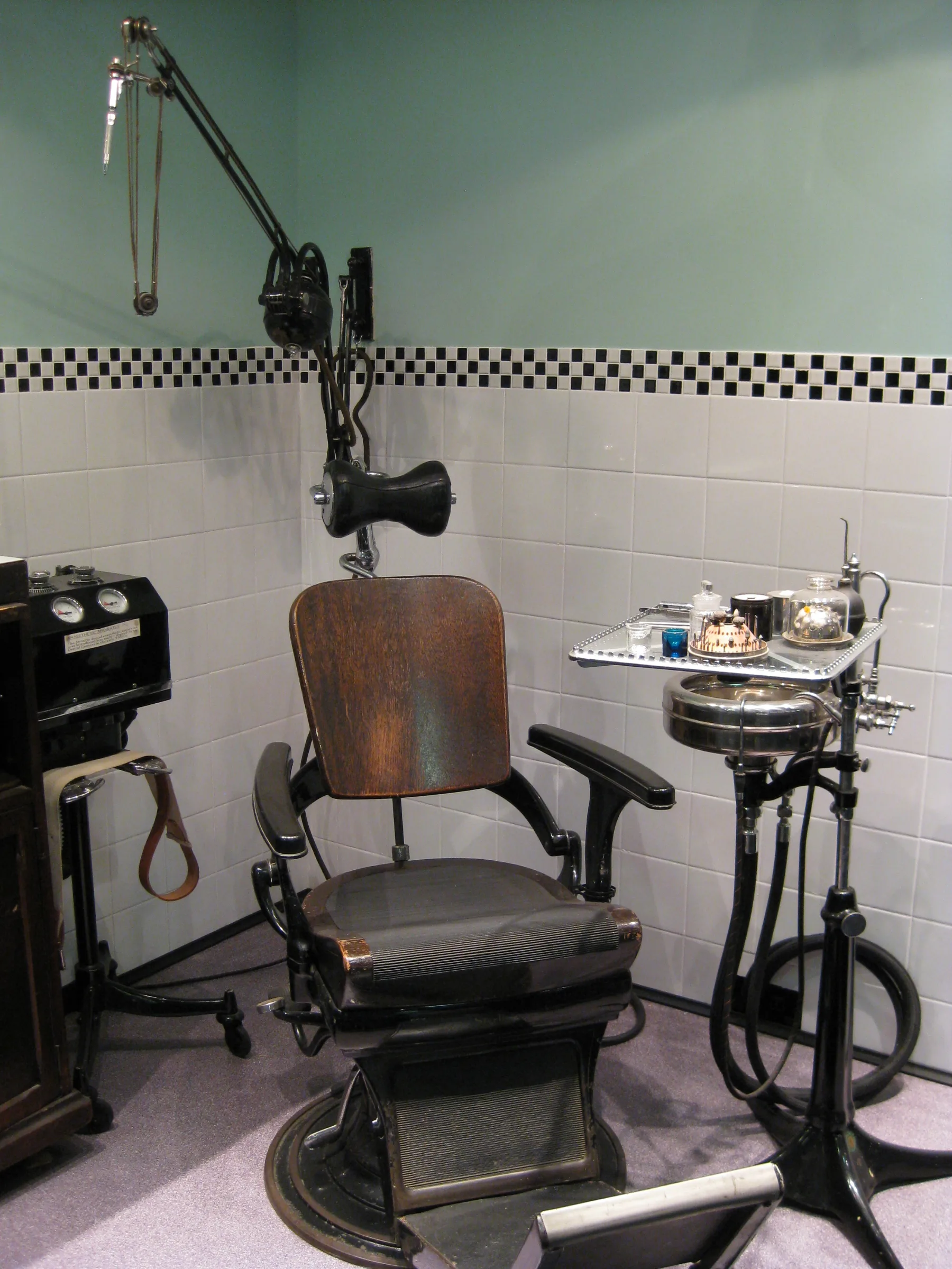 1940s dental surgery interior