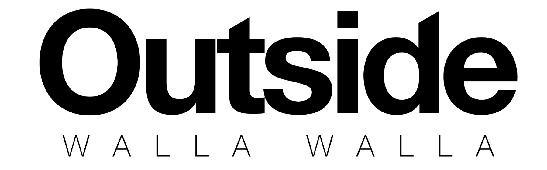 Outside Walla Walla logo, black