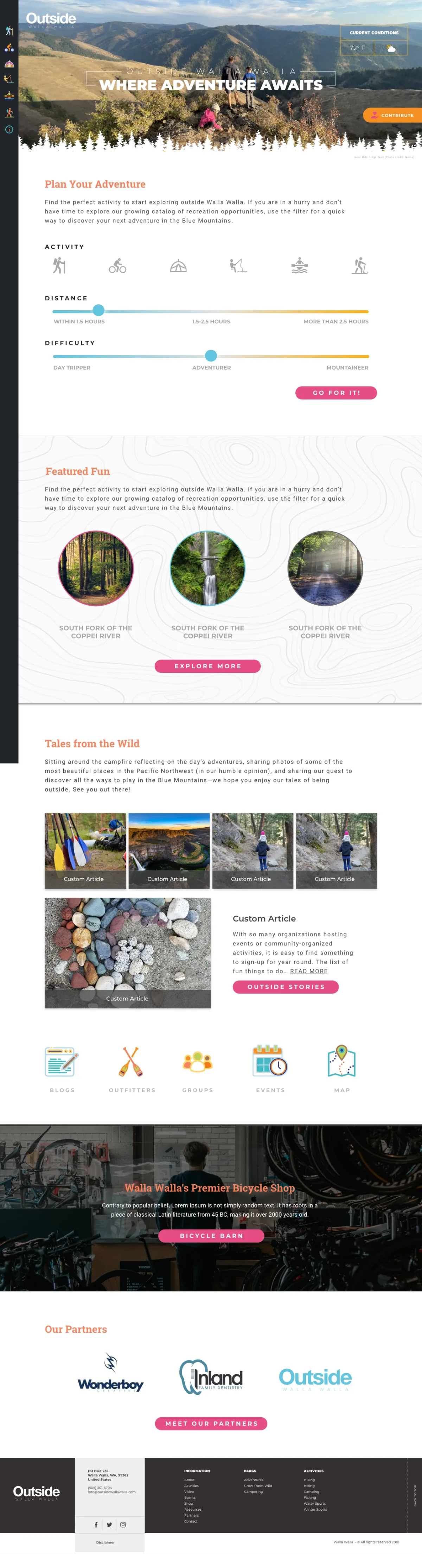 2021 redesign home page, full length